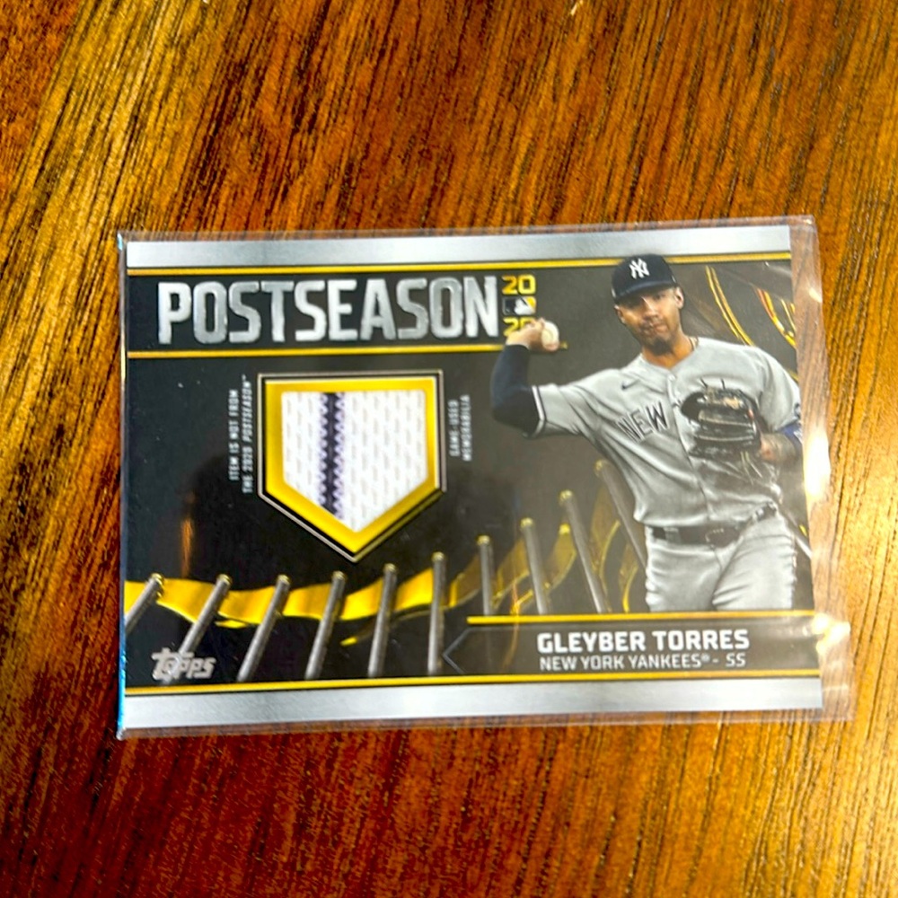 K82,062 - 2021 Topps Postseason Performance Relics #PPRGT Gleyber Torres #/99